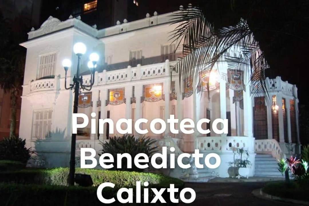 100 Mts Praia Roupa Cama Toalha Banho Wi-Fi Ar Condicionado Portaria 24 Horas سانتوس المظهر الخارجي الصورة